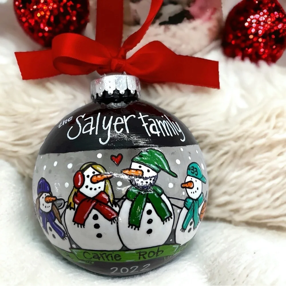 Snow Much Fun: Custom Family Ornament – Personalized Snow Family Keepsake!